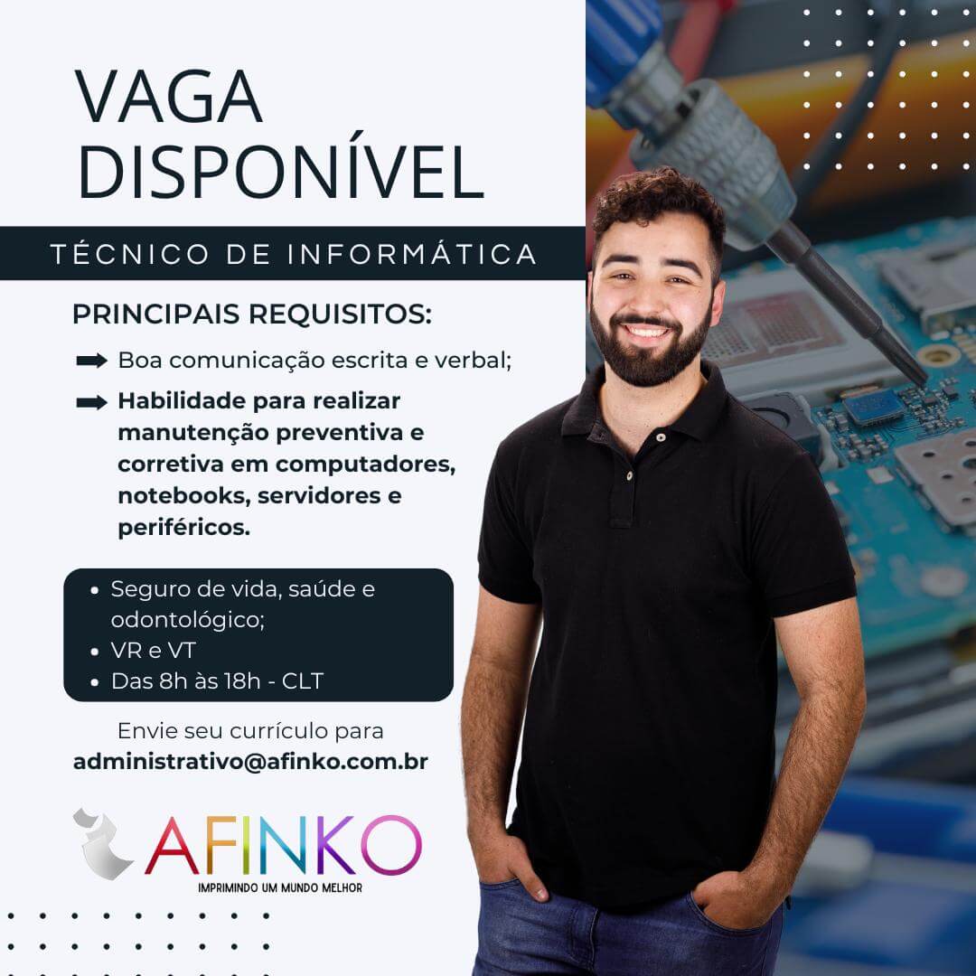 Vagas abertas - Afinko