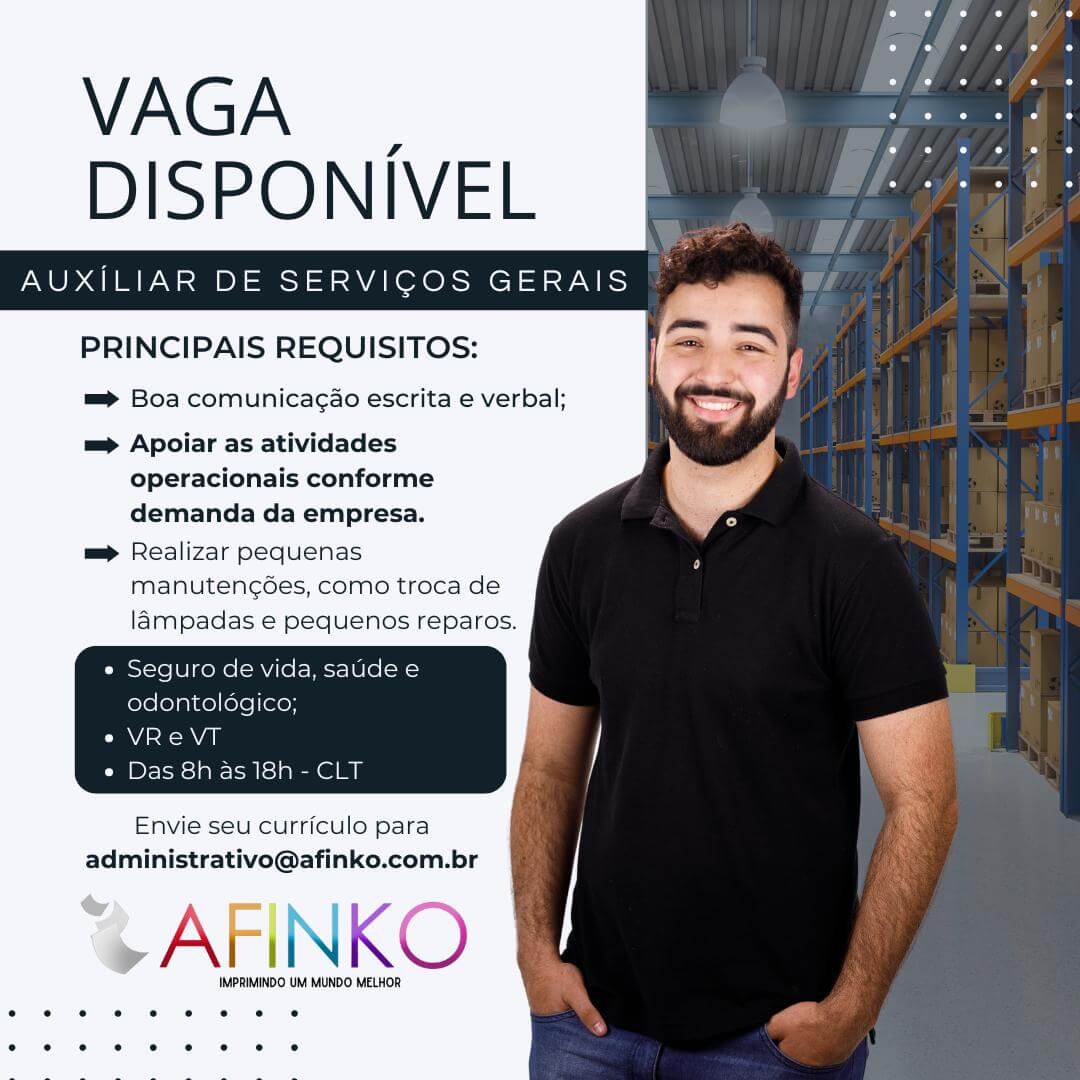 Vagas abertas - Afinko