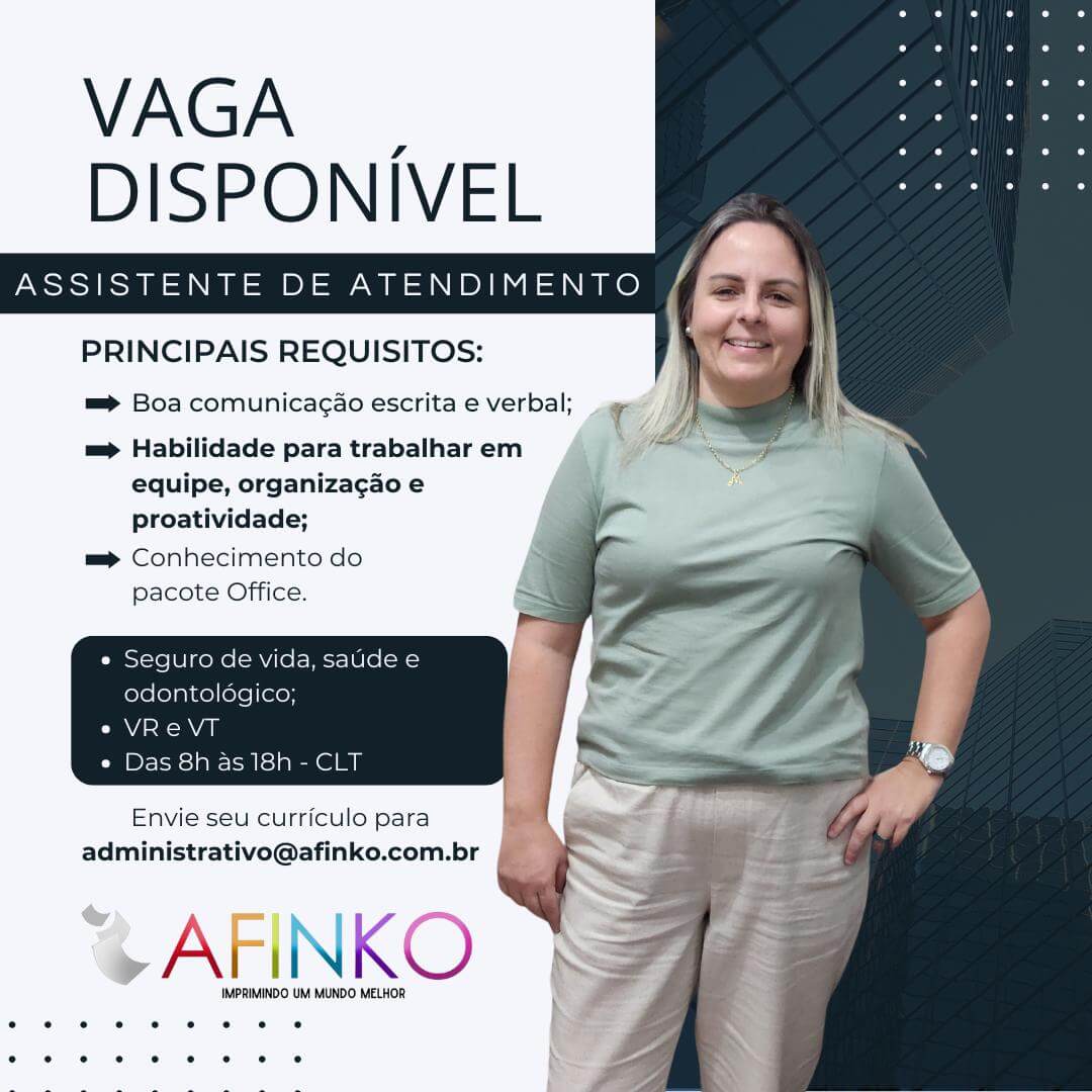 Vagas abertas - Afinko