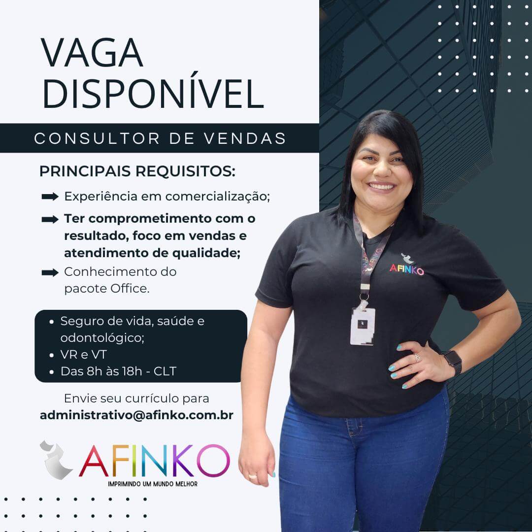 Vagas abertas - Afinko